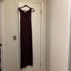 GAP burgundy tank maxi dress